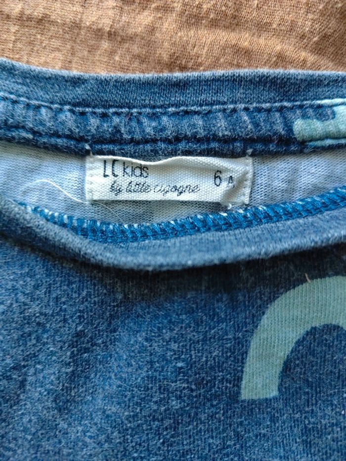 Tee-shirt manches longues 6 ans lc kids - photo numéro 2