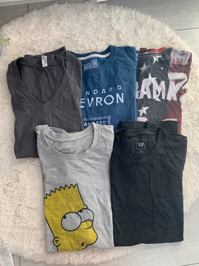 Lot 5t shirt Homme taille M