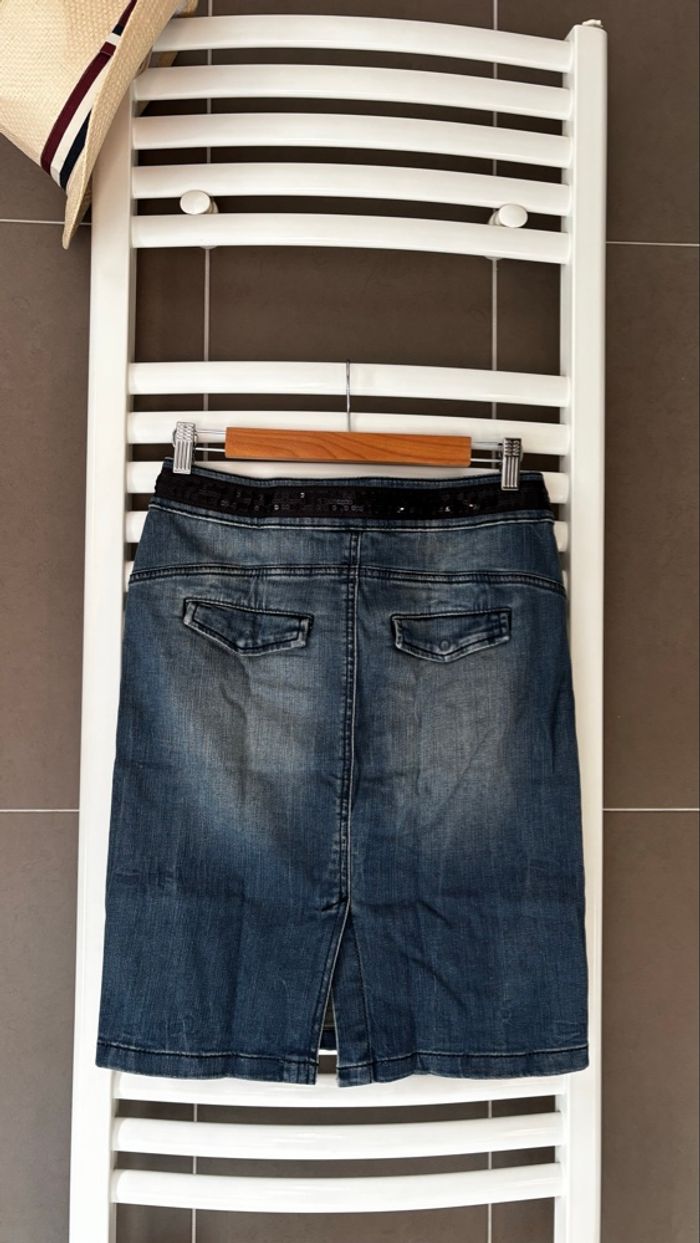 Jupe en jeans Esprit Taille 36 - photo numéro 2