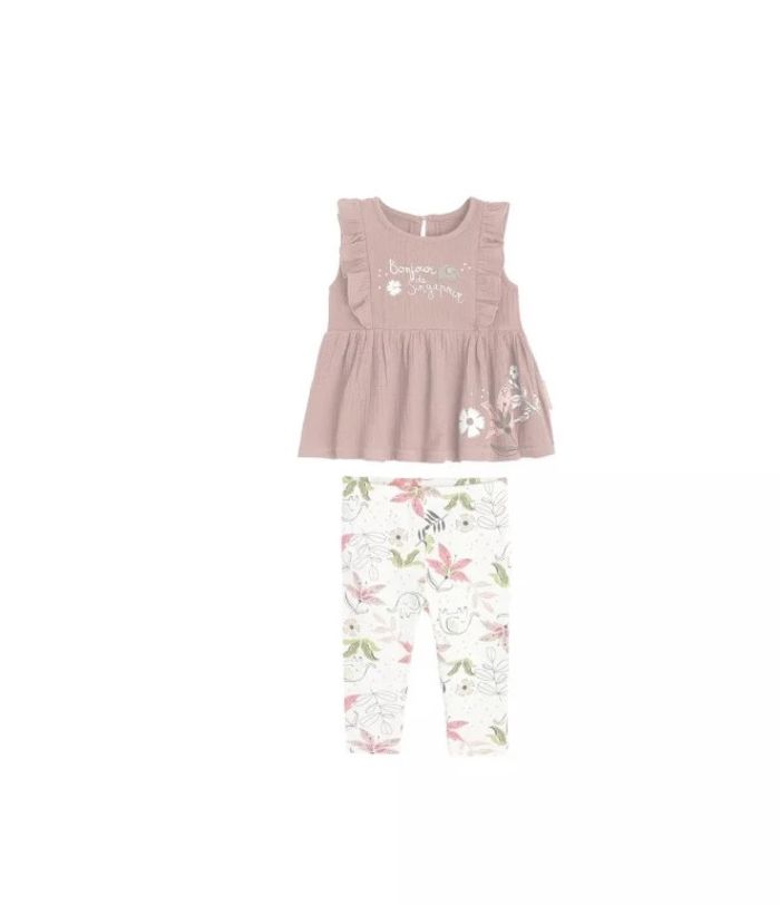 Ensemble tunique et legging fille 5 ans petit béguin - photo numéro 4