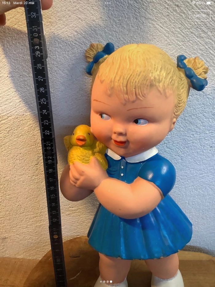 Figurine Pouet vintage petite fille - photo numéro 4