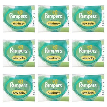 Lot de 9 paquets de Lingettes  Pampers Harmonie New baby