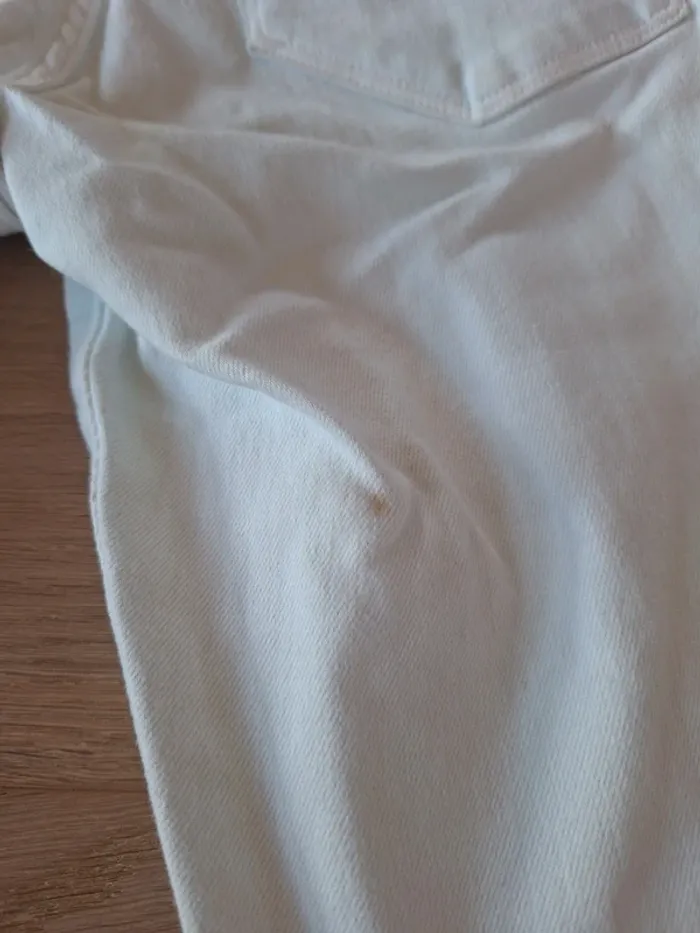 Jean bleu très clair / blanc skinny H&M S - photo numéro 5