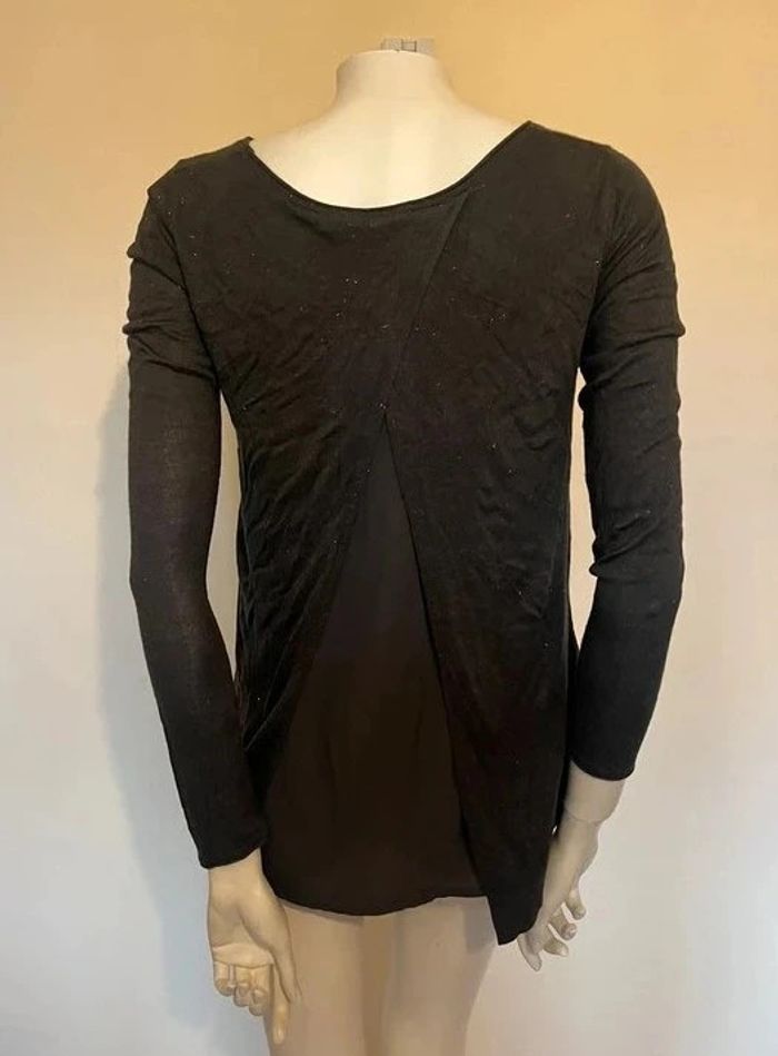 ⭐ Pull léger gris foncé pailleté Camaïeu Taille M ⭐ - photo numéro 3