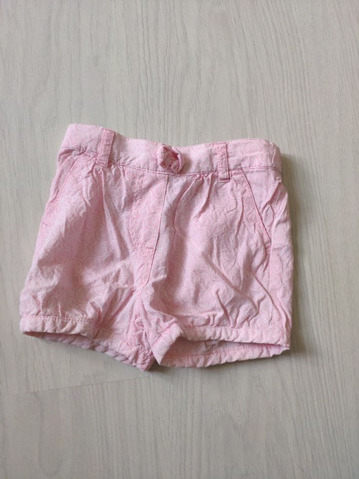 Short fin léger rose 12 mois 1 an Tex baby