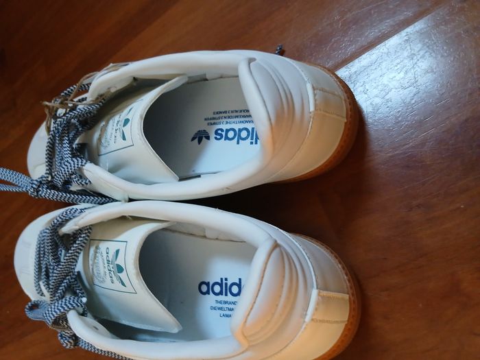 Paire de baskets Adidas samba bleu/blanc neuves T40 neuves sans boite - photo numéro 4