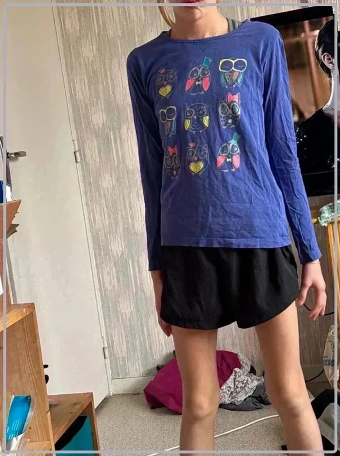 T shirt manche longue taille 12ans marque mky