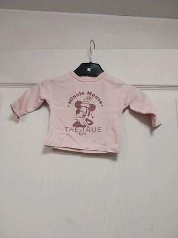 Tee-shirt manche longue minnie 1 mois disney