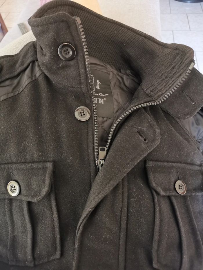 Manteau noir taille L - photo numéro 4