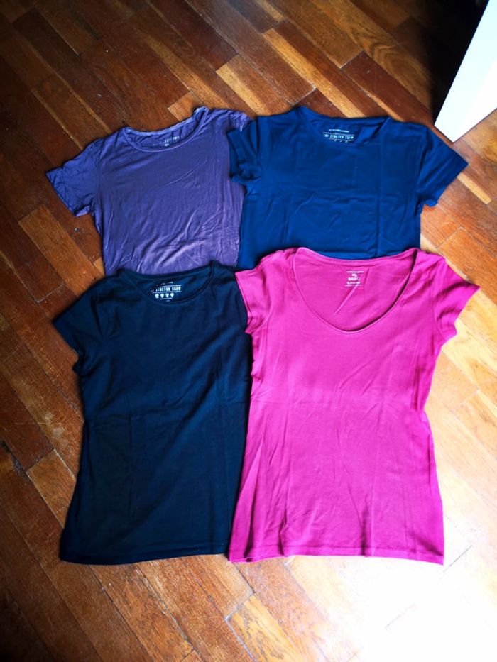 Lot de 4 tee shirts manches courtes basics