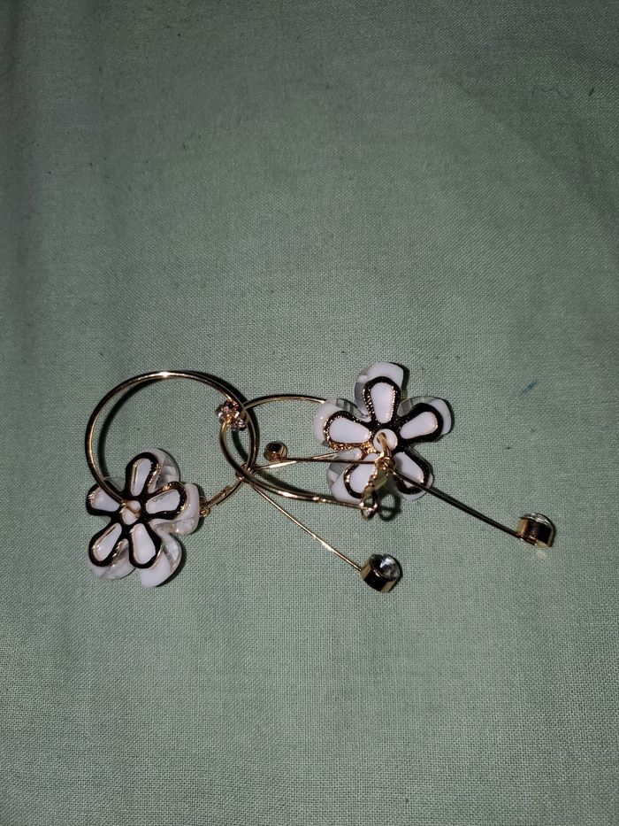 Lot de 3 paires de boucles d'oreilles - photo numéro 4