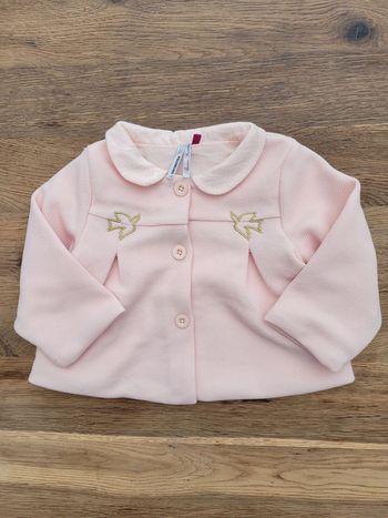Veste style cérémonie rose pâle - 3 mois