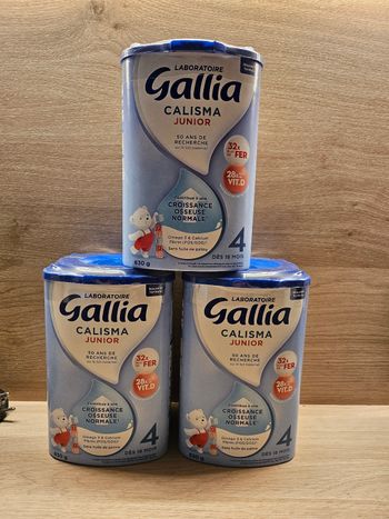 Lot de 3 boîtes de lait Gallia Calisma 4 NEUF 🌸