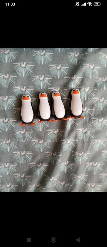 Lot de 4 pingouins