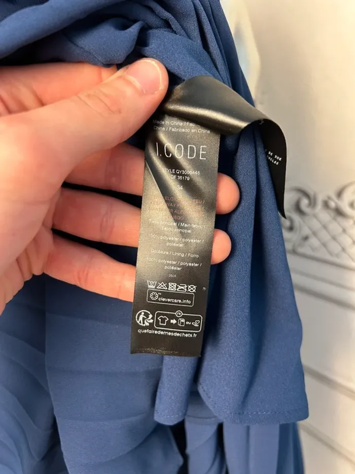 Robe longue Bleu ICode T.34 / XS neuve - photo numéro 9