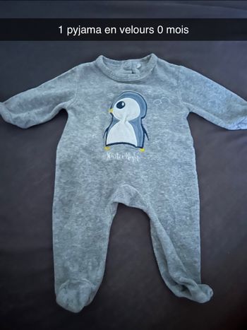 pyjama velours 0 mois