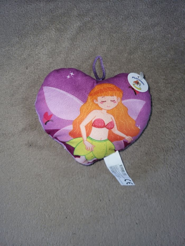 Coussin coeur fée neuf