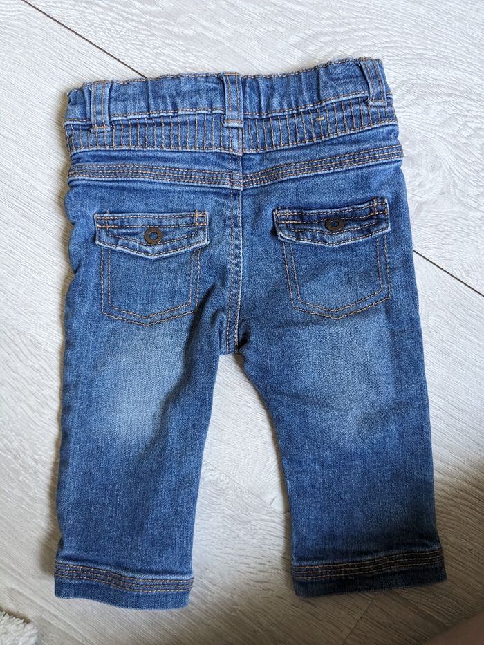 Ensemble jean et chemise à carreaux bleue 6 mois - photo numéro 3
