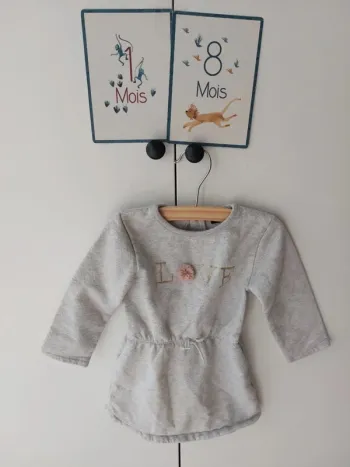 Robe en molleton Kiabi 18 mois