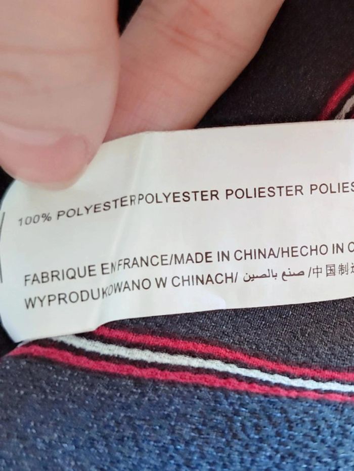 Chemise fluide rayé noir blanc rouge bordeaux / Sweewë - 36/S à 38/M - photo numéro 8