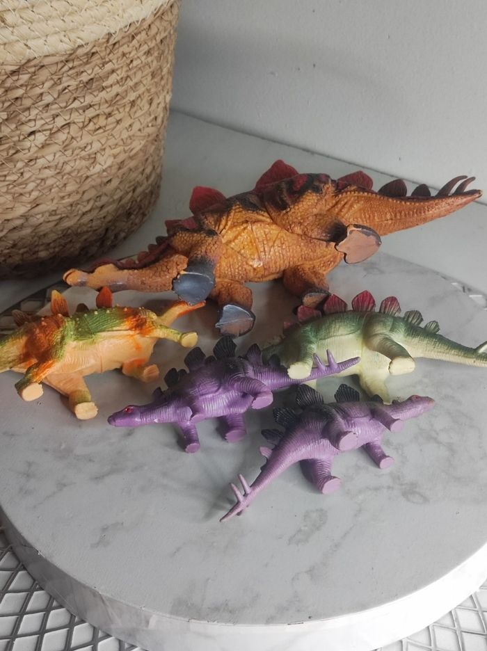 Lot dinosaures stegosaure - photo numéro 3