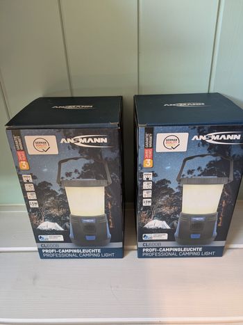 Ansmann Lot de 2 Lampes de camping (lanterne)