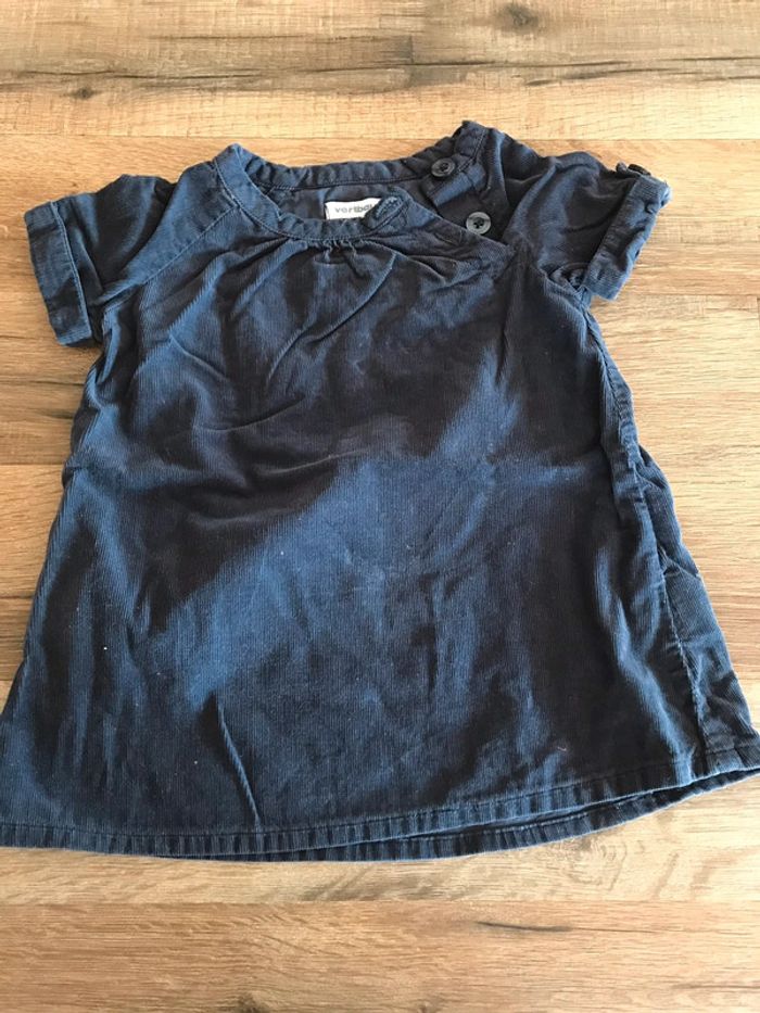 Robe velours 9 mois verbaudet