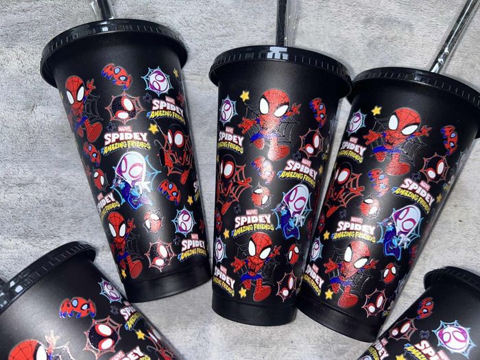 Grand gobelet à paille Spiderman Marvel - photo numéro 3