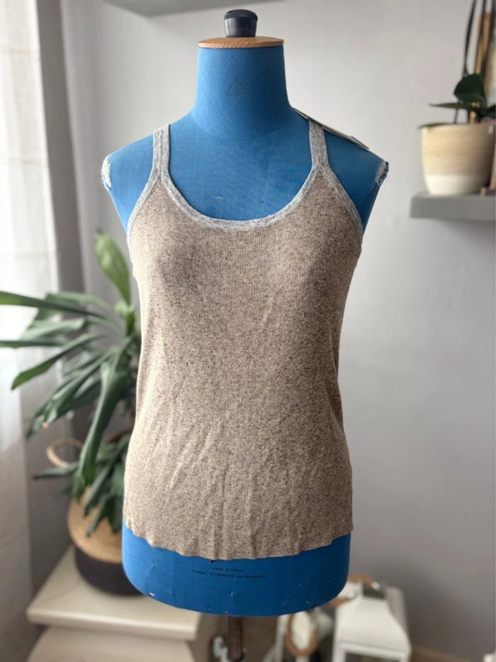 Débardeur en lin/coton Zara - neuf avec étiquette - taille S/36