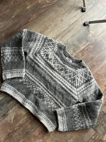 Pull gris chaud