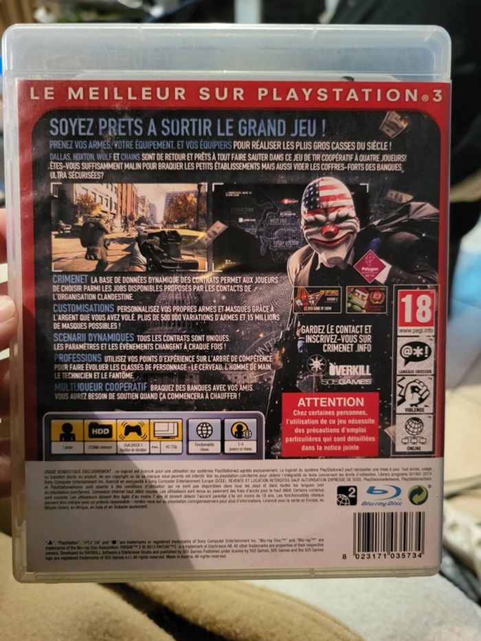 Jeu ps3 payday - photo numéro 2
