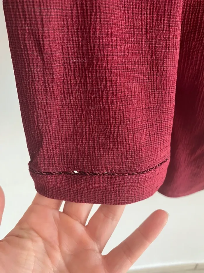 Blouse manche 3/4 promod bordeau - photo numéro 6