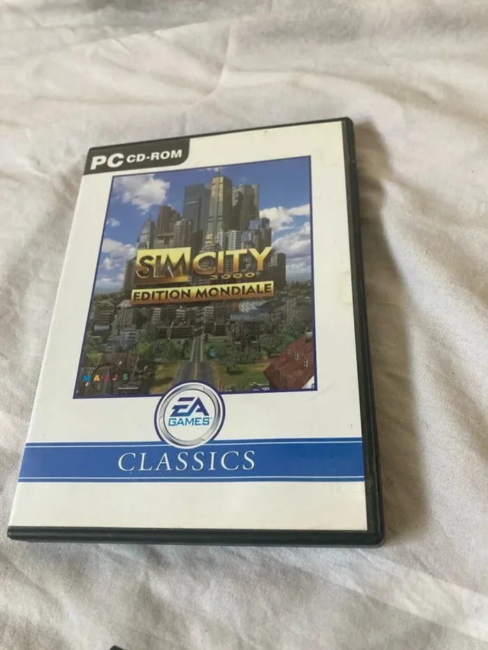 Jeu pc cd rom simcity 3000