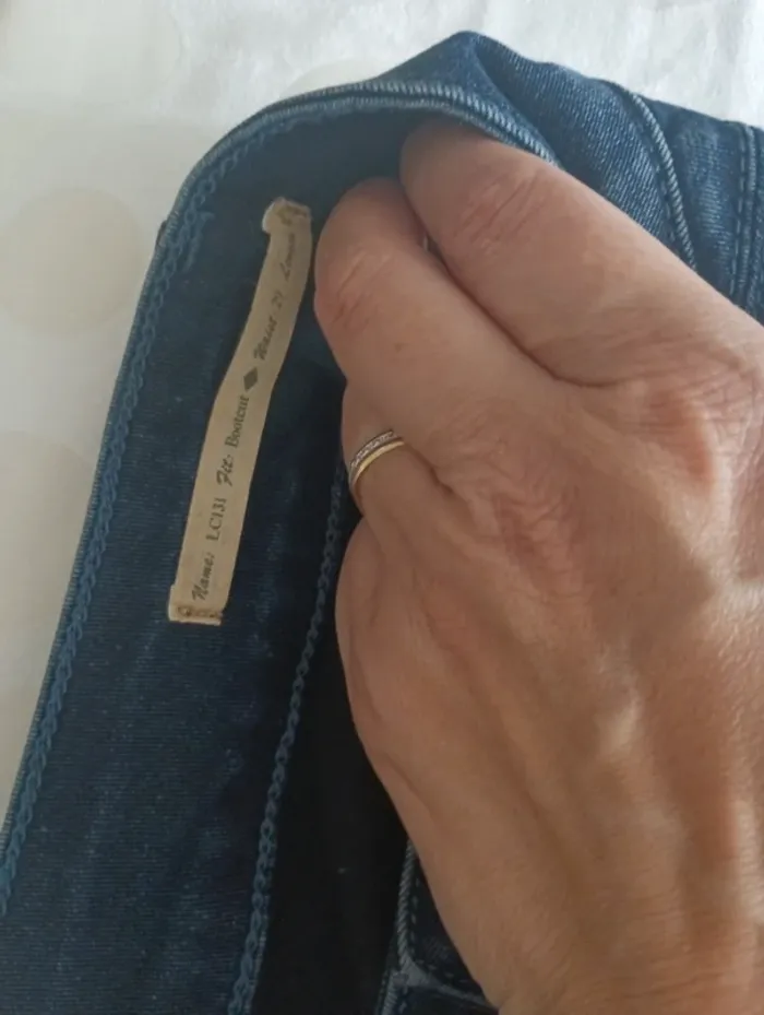 Pantalon jeans femme Lee Cooper taille 38 coupe évasée pattes d' éléphants bootcut - photo numéro 7