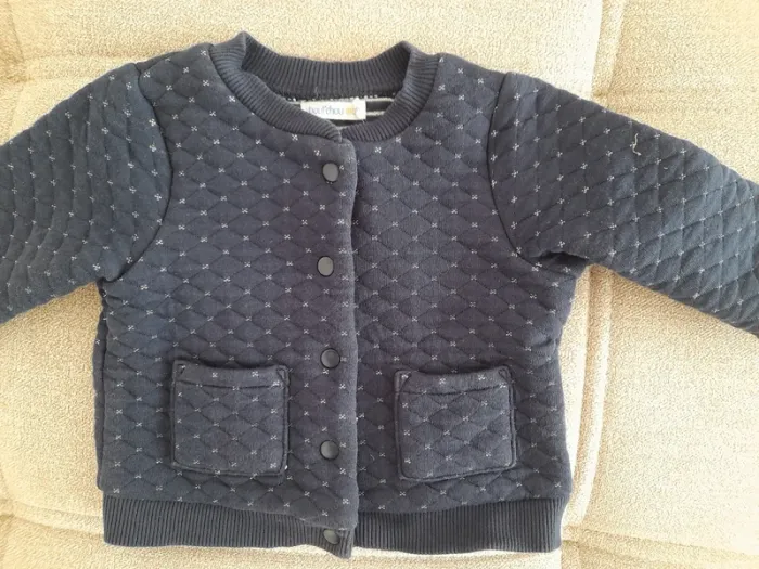 Gilet molletonné bb fille 6 mois