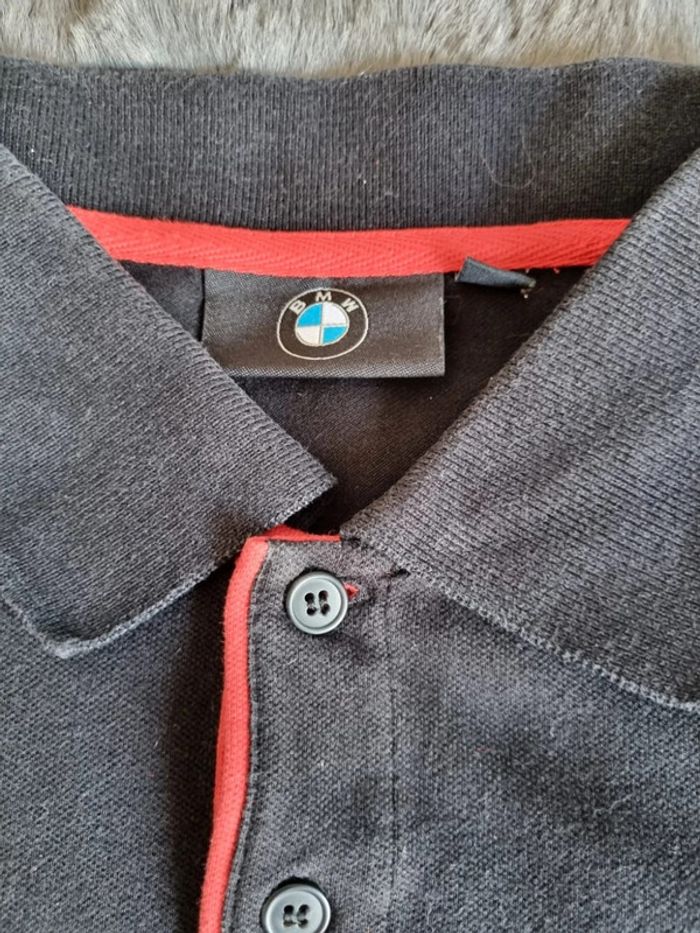 Polo manches courtes BMW Noir, L Hommes - photo numéro 5