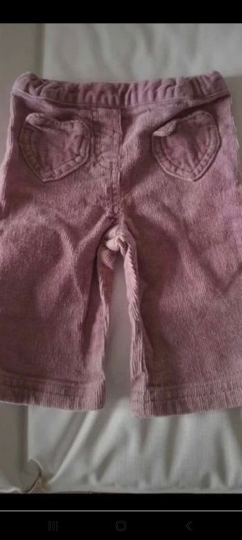 Pantalon effet velours