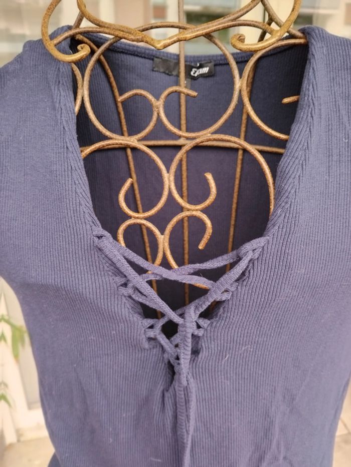 T-shirt avec laçage - photo numéro 3
