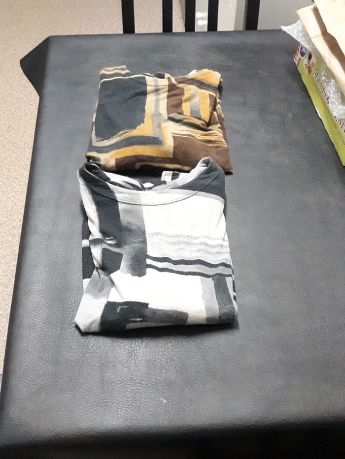 Lot de 2 Tee-shirts mi-saison femme L - photo numéro 5