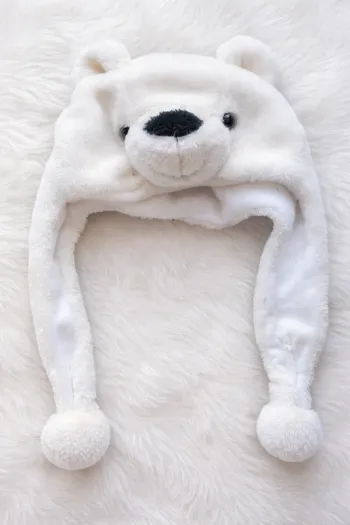 bonnet hiver, ours, bonnet enfant, bonnet fun, accessoire hiver, bonnet peluche