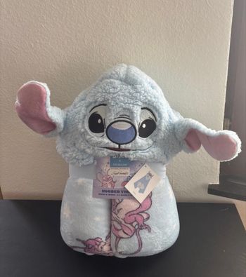Neuf Plaid capuche Angel & Stitch - Disney 