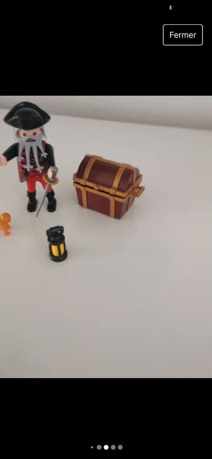 Playmobil lot pirate singe lanterne coffre sabre - photo numéro 5