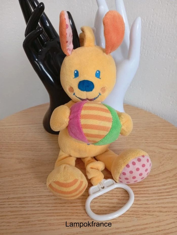 Peluche lapin casino boîte musicale veilleuse