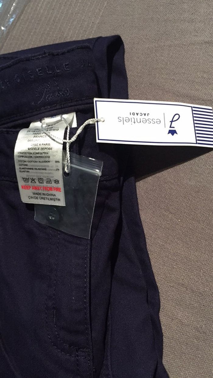 Pantalon jeans Betsy marine JACADI 158cm neuf - photo numéro 9