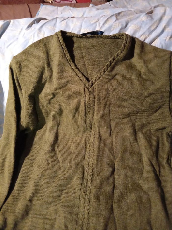 Pull femme col v manche longue - photo numéro 3