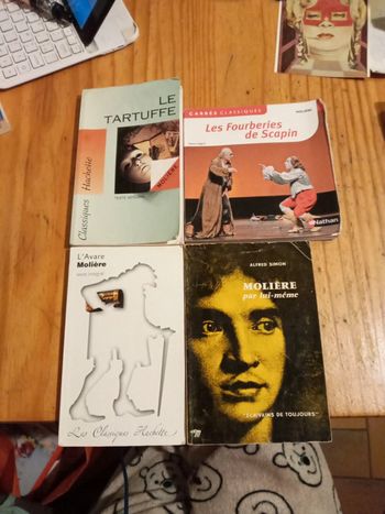 Lot de 4 livres de Molière