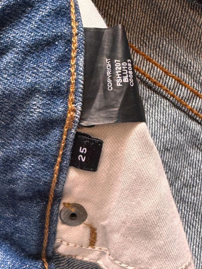 Short long jean loose destroy the kooples taille S - photo numéro 4