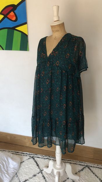 Robe verte taille s