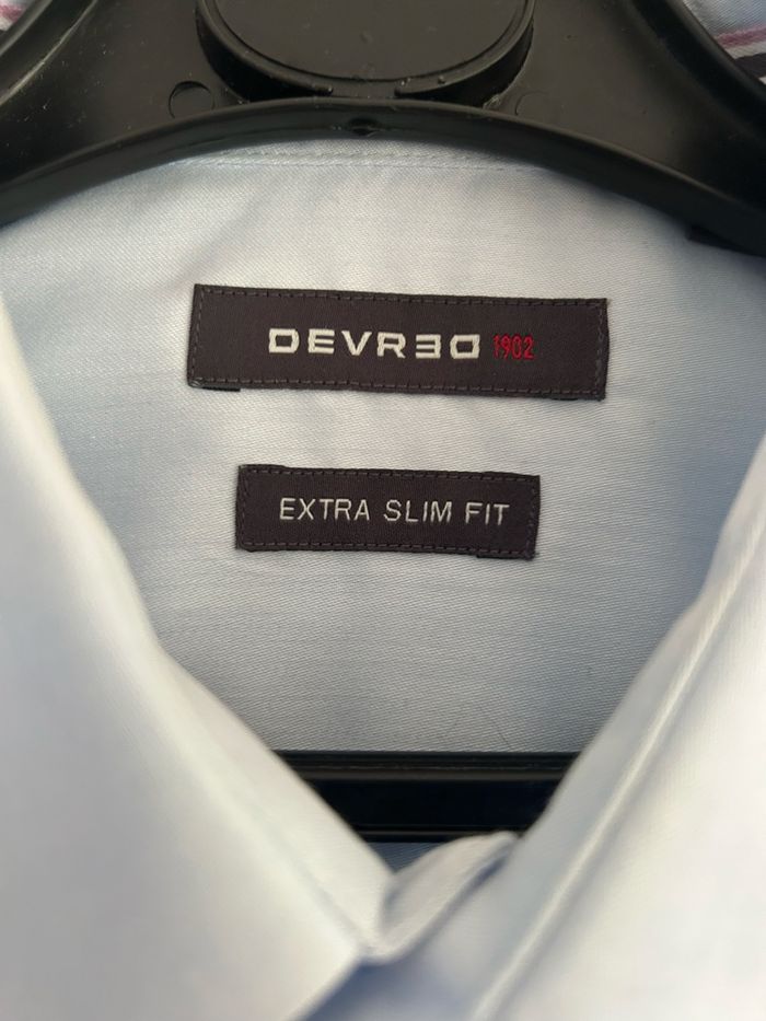 Chemise Devred extra slim fit bleu clair S (46 x 73 cm) - photo numéro 3