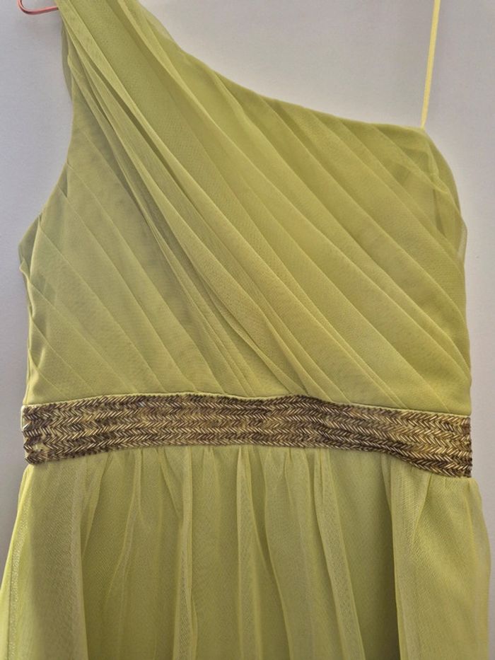 Robe de soirée  vert anis taille 40 - photo numéro 2